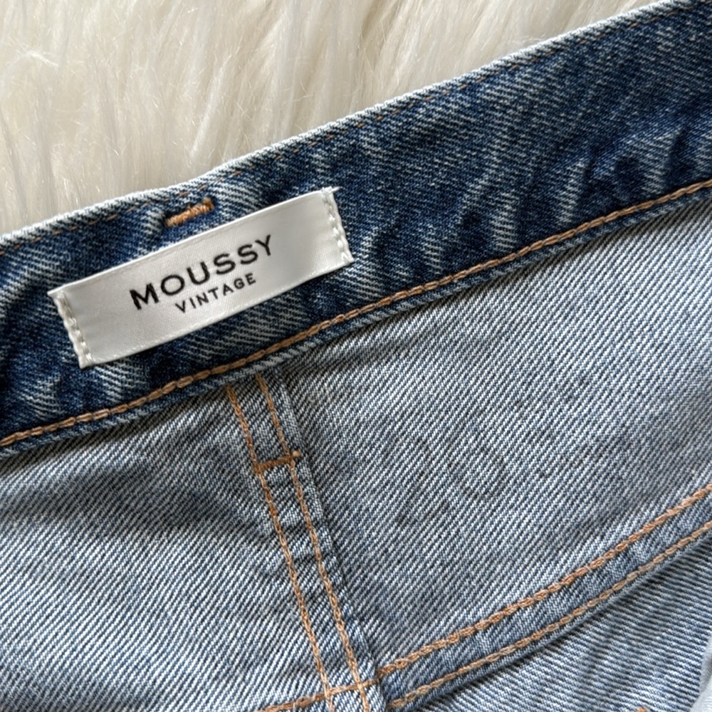 Moussy Vintage "HOWA" Blue Jean Shorts Size 26 - Picture 5 of 11